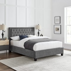 LL Rhea Dark Grey 5ft Bed Frame